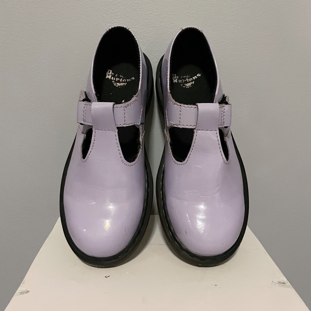 Kids Doc Martens Purple Mary Jane - Picture 6 of 6
